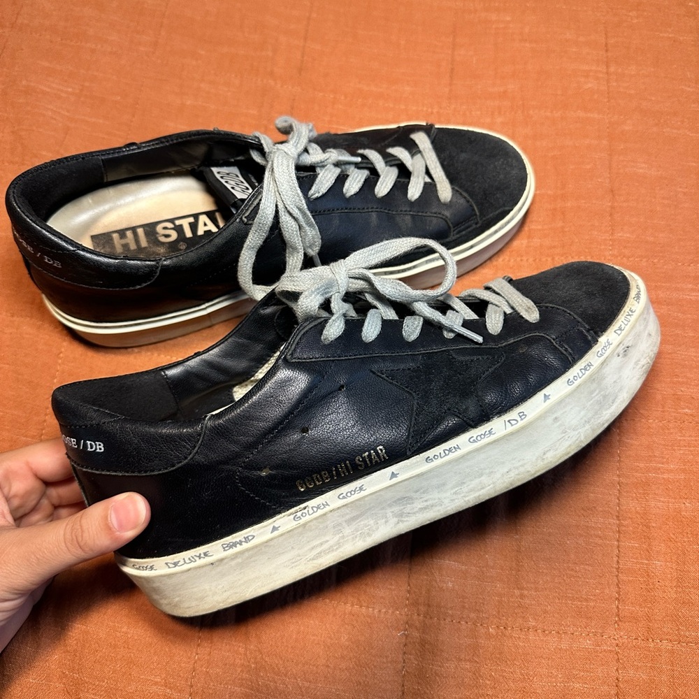 Golden Goose Black Platform Sneakers